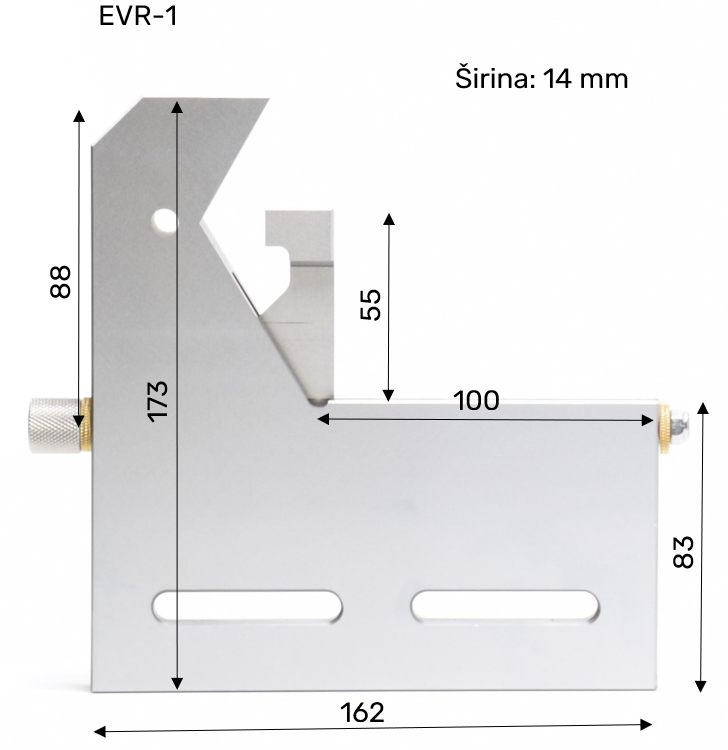 EDM vice for round workpieces Ø8-90mm EVR-1