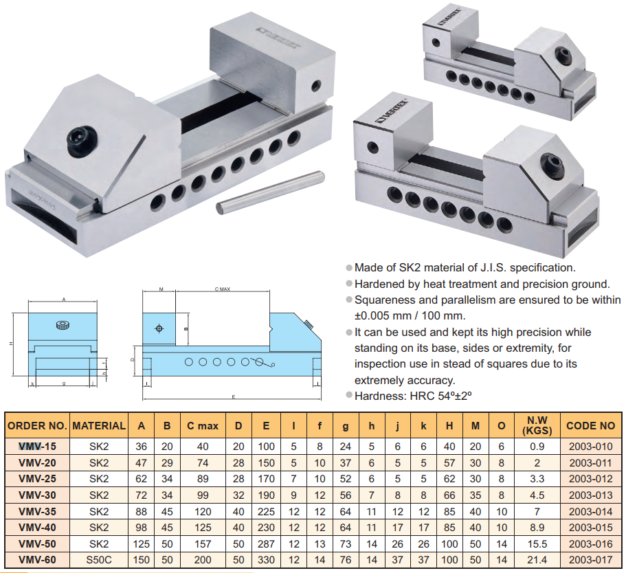 Vise Vertex VMV-40 (98mm)
