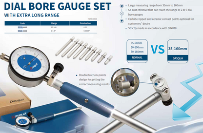 Dial Bore Gauge Set 35-160mm*0.01mm