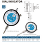 Dail Indicator Dasqua 0-10mm*0,01mm