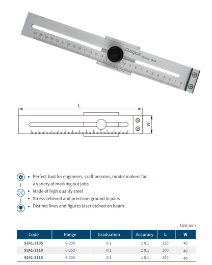 Marking Gauge 300mm*0.1mm