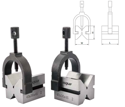 V-Block & Clamp Set Max Dia. 30mm Dasqua