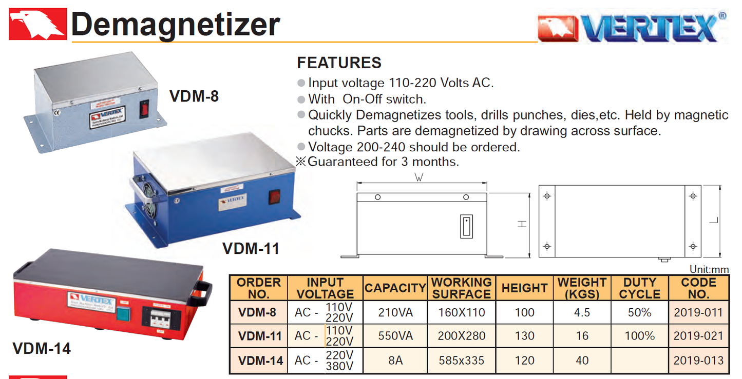 Demagnetizator Vertex VDM-11