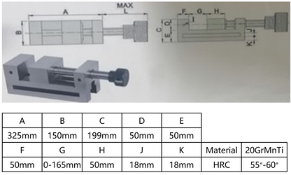 Precizni primež 150 mm