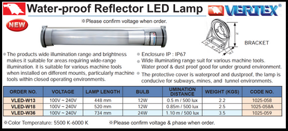 Strojna luč Vertex VLED-W36