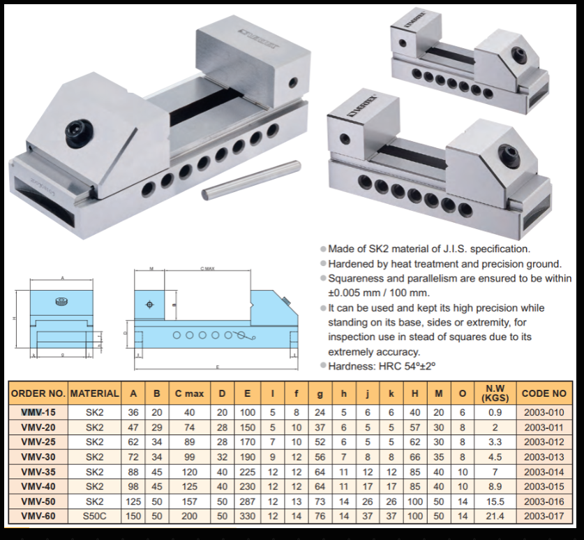 Primež Vertex VMV-40 (98mm)
