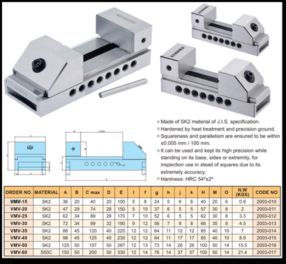 Primež Vertex VMV-40 (98mm)