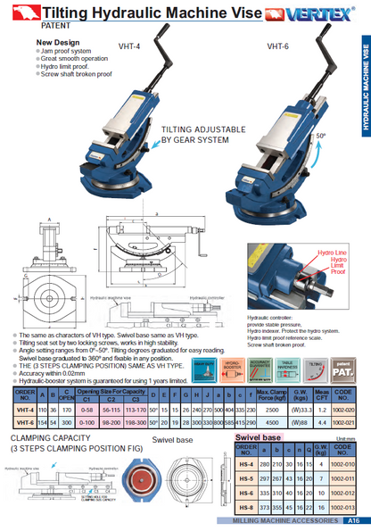 Nagibni primež Vertex VHT-6
