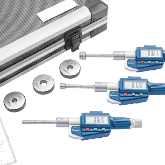 3 točknovni set digitalnih mikrometerov za merjenje lukenj 50-100 mm Dasqua (3-delni set)