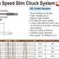 DC High Speed Slim Chuck System Vertex BT40-DC6-90
