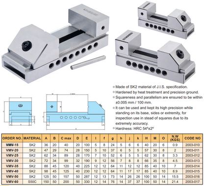 Vise Vertex VMV-30 (72mm)