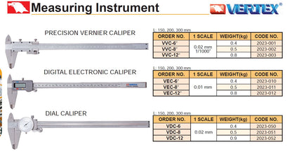 Dial Caliper Vertex VDC-6