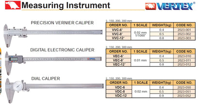 Dial Caliper Vertex VDC-8